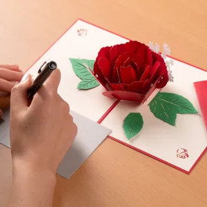 Rose Flower 3D Pop Up Greeting Cards